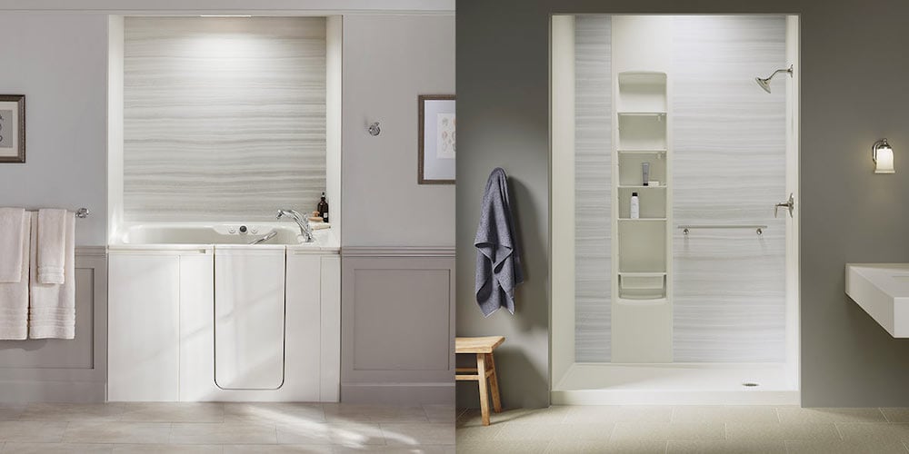 Blog: Walk In Tub Vs. Walk In Shower | KOHLER Blog