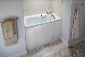 White walk in tub