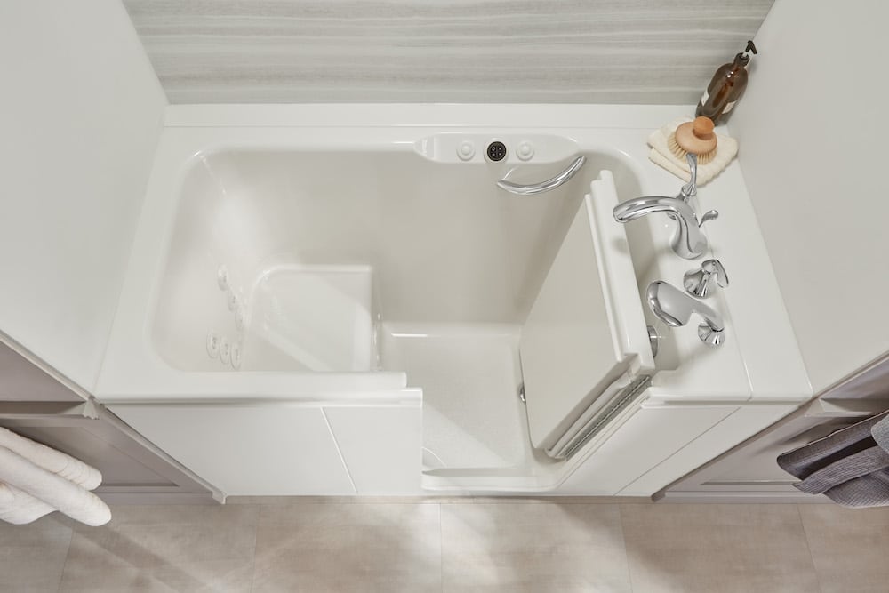 Walk-In Tub filled with water.