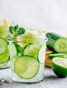 Cucumber limeade drink