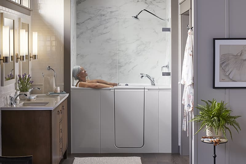 Meet Kohler Walk In Bath S New Shower Package - Small Bathroom With Walk In Shower And Tub Combo
