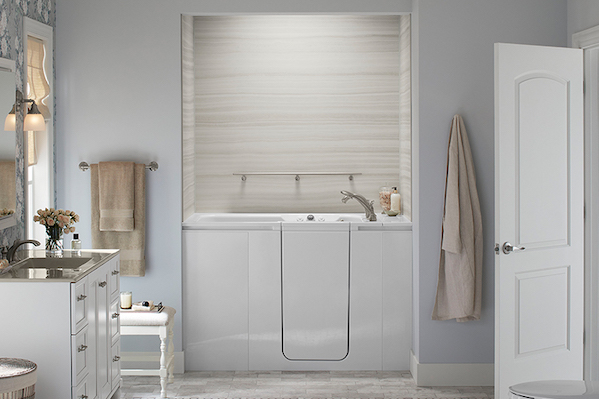 Walk-In Bath with grab bar